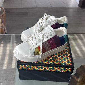 Kurt Geiger White Sneakers with Multicolor Details